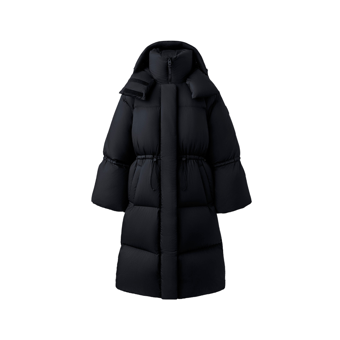 W) Mackage Lenzi 2-In-1 Down Coat With Removable Hood Black