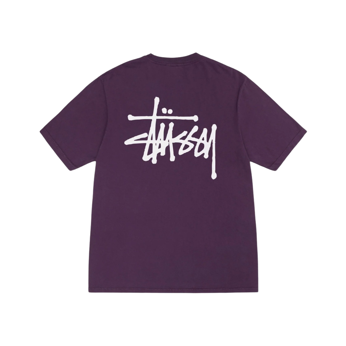 関税込★Stussy★Big Basic Pigment Dyed T-Shirt Black Purple Stussy Basic Stussy Pigment Dyed T-Shirt Purple 2023 | eBay