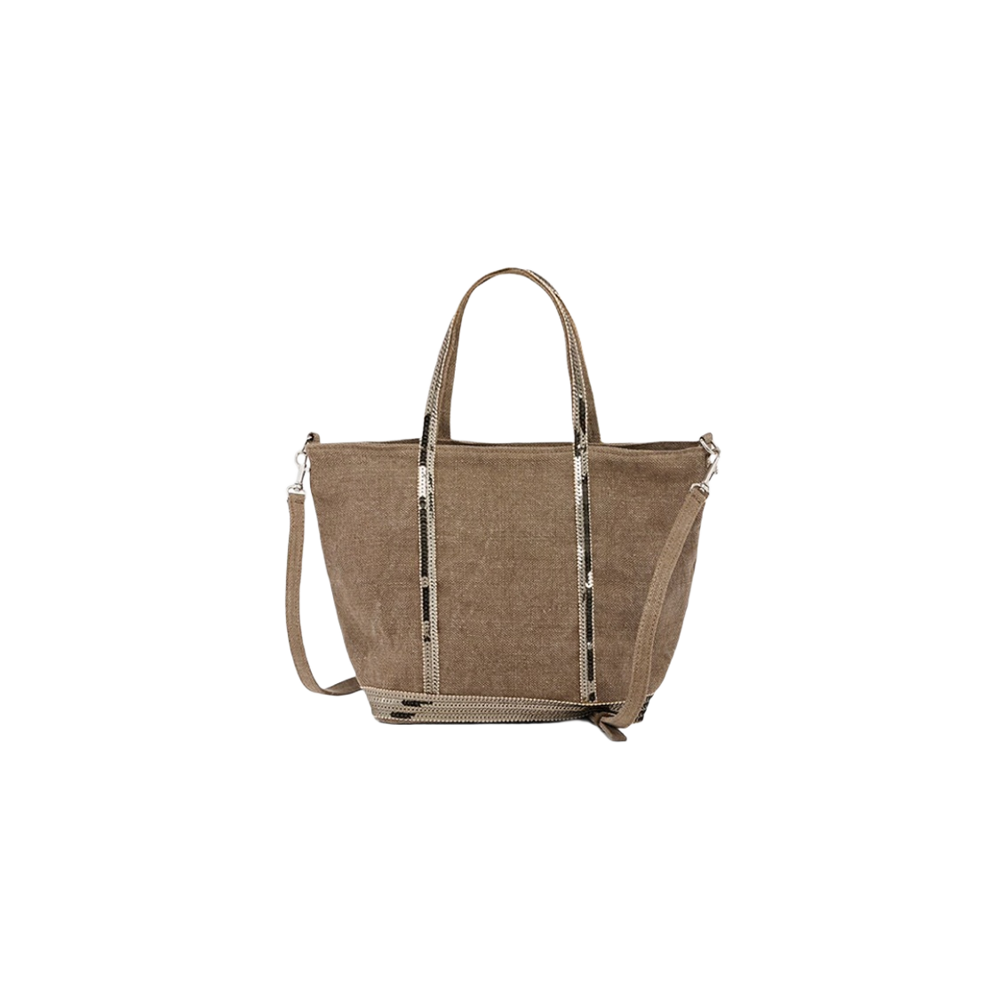 トートバッグ S Shopper Bag - Vanessa Bruno - Linen - Khaki S Shopper Bag - Vanessa Bruno - Linen - Khaki