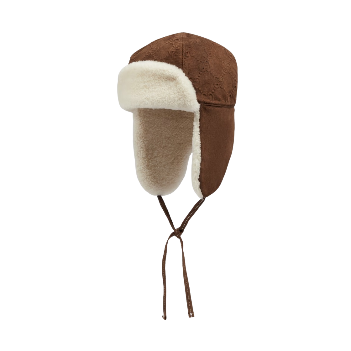 累積売上総額第１位【GUCCI★グッチ】FUR HAT WITH EAR FLAPS Gucci Black Curly Gg Eco Fur Hat With Ear Flaps - Runway Catalog