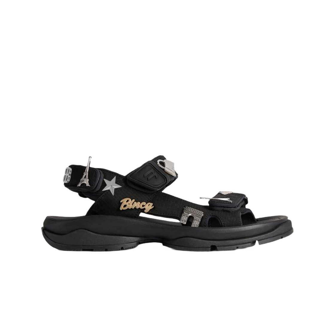 ☆BALENCIAGA★ロゴ サンダルスリッパ★ROUND PLAT SANDALS★ BALENCIAGA】☆ロゴ サンダルスリッパ☆ROUND PLAT SANDAL.S