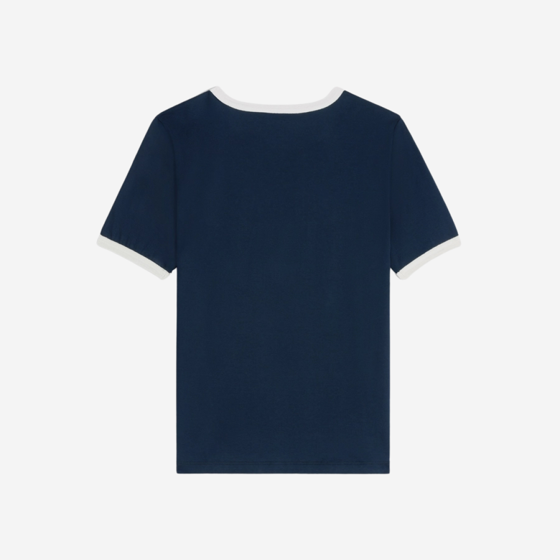 W) Celine Paris 70's T-Shirt in Cotton Jersey Navy Off White