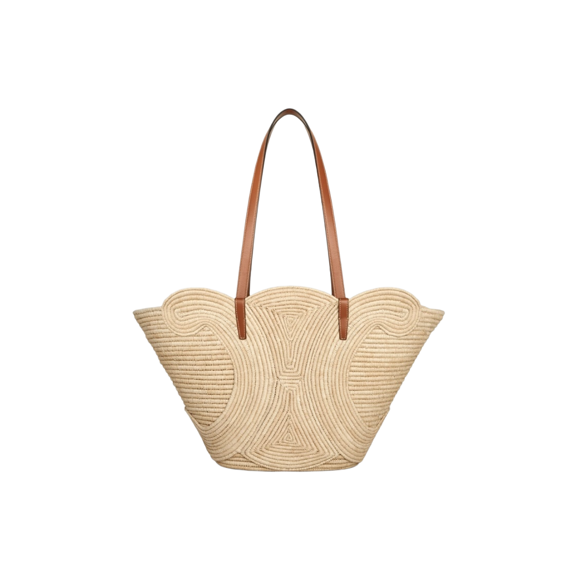 【国内発送】MEDIUM TRIOMPHE CELINE CLASSIC PANIER セール Celine Medium Braided Triomphe Classic Panier in Raffia and