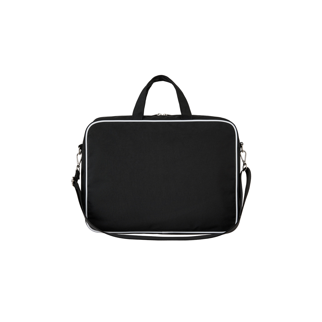 【EMIS】 NYLON ZIP-POCKET MESSENGER BAG : BLACK Emis Nylon Zip Pocket Messenger Bag Black | eBay