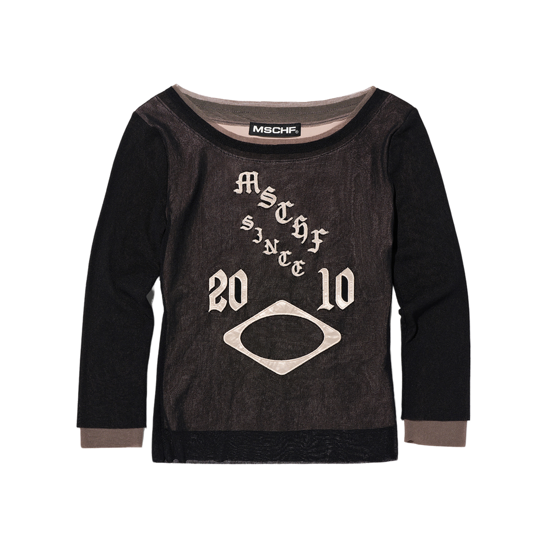 ★送料・関税込★MISCHIEF★BOAT NECK MESH TOP★ MISCHIEF | 미스치프 Mischief Boat Neck Mesh Top #미스치프 on