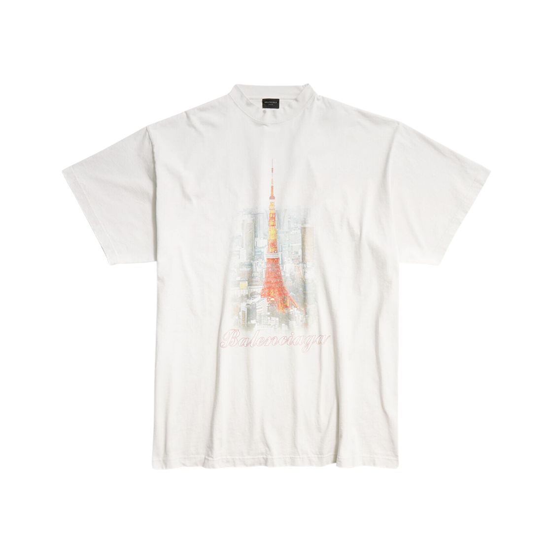 Balenciaga Ginza Store Oversized T-Shirt Off White - Japan