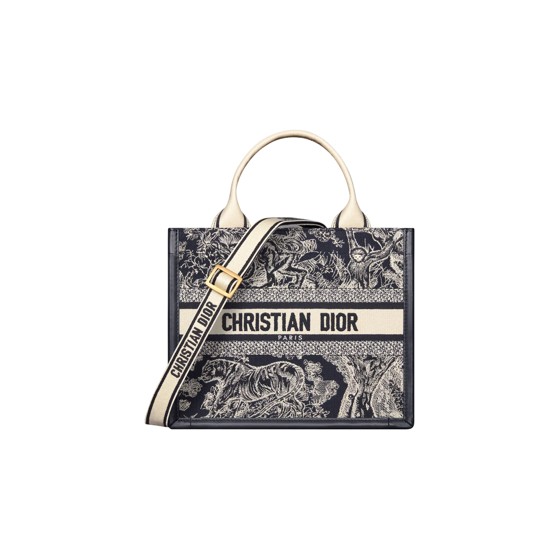 Dior Small Dior Book Tote Toile De Jouy Reverse Embroidery