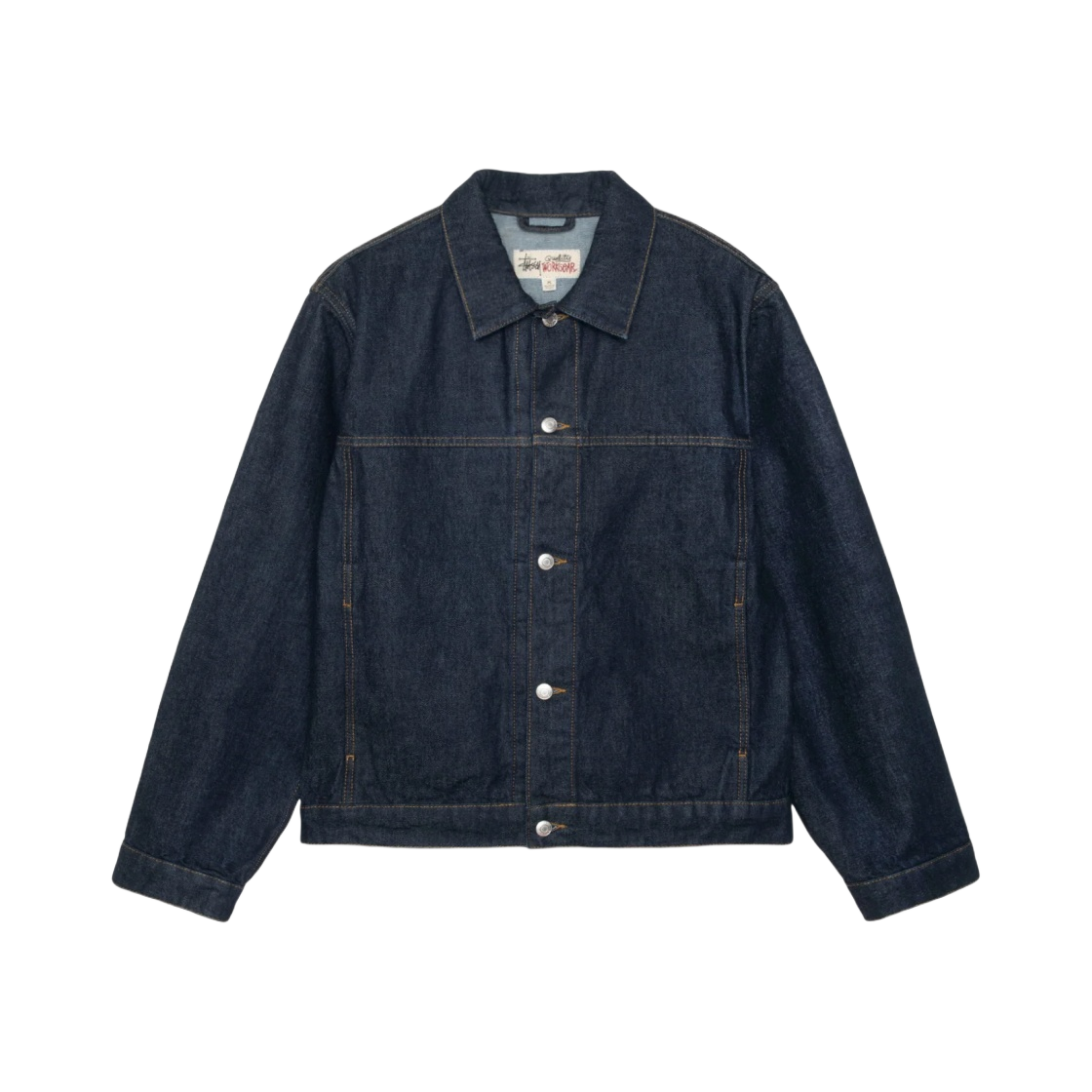 Stussy Denim Trucker Jacket Rinsed Indigo | eBay
