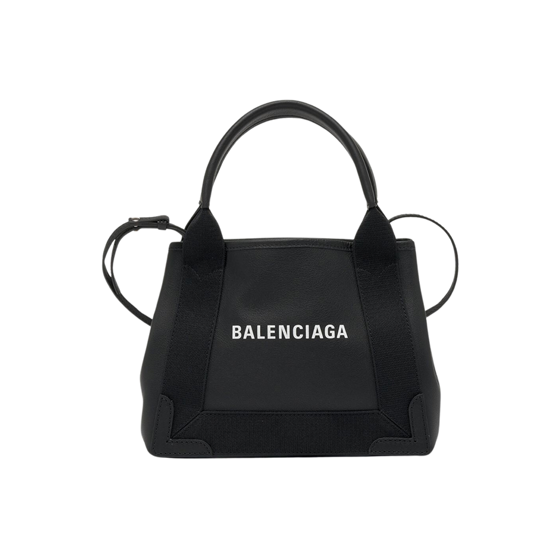 【関税&送料込】Balenciaga Black Leather Navy Cabas Xs Handb Balenciaga Navy XS Leather Cabas Black | eBay