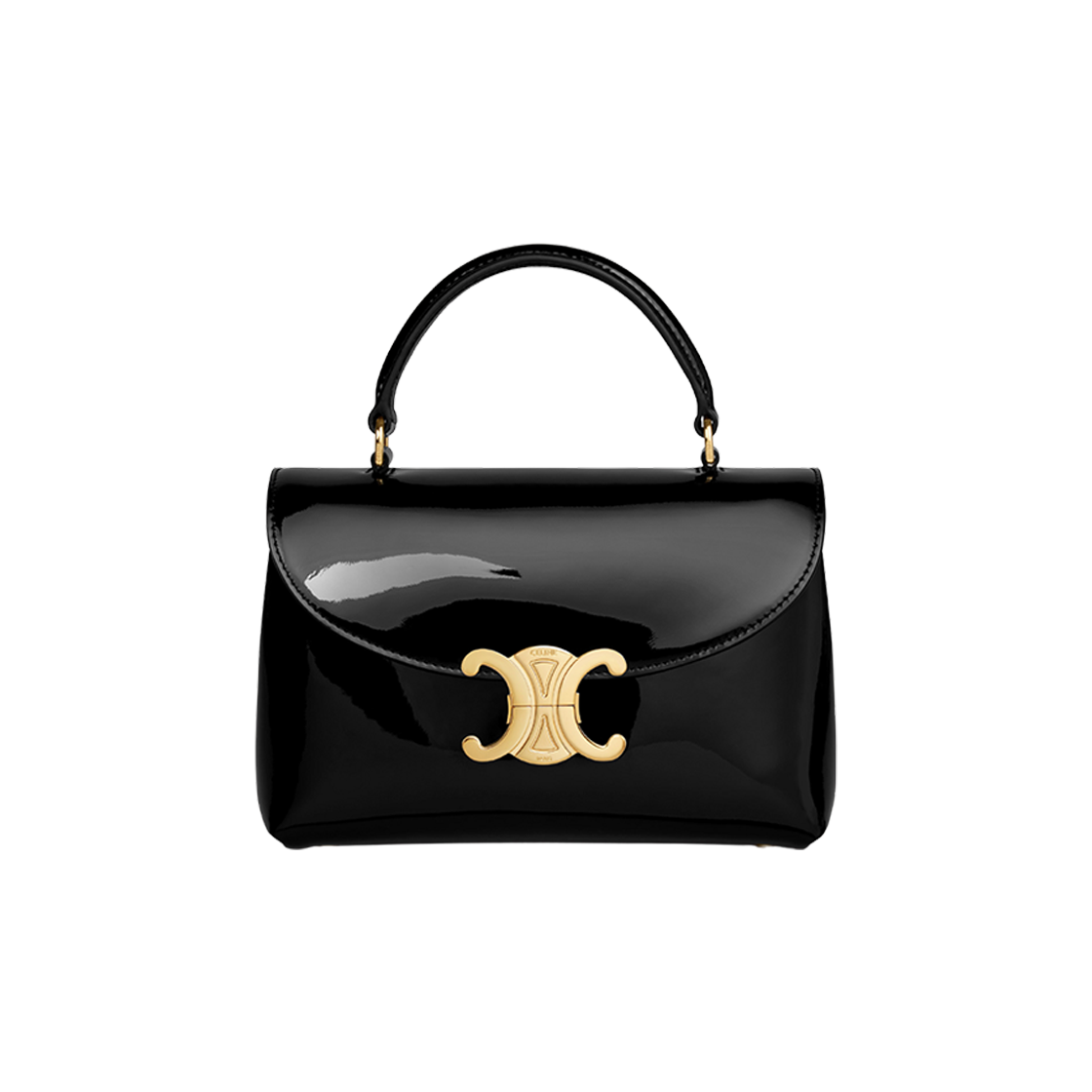 ★関税込み★ CELINE Teen Clala Hand Bag TEEN CELINE LOLA IN shiny calfskin - BLACK | CELINE