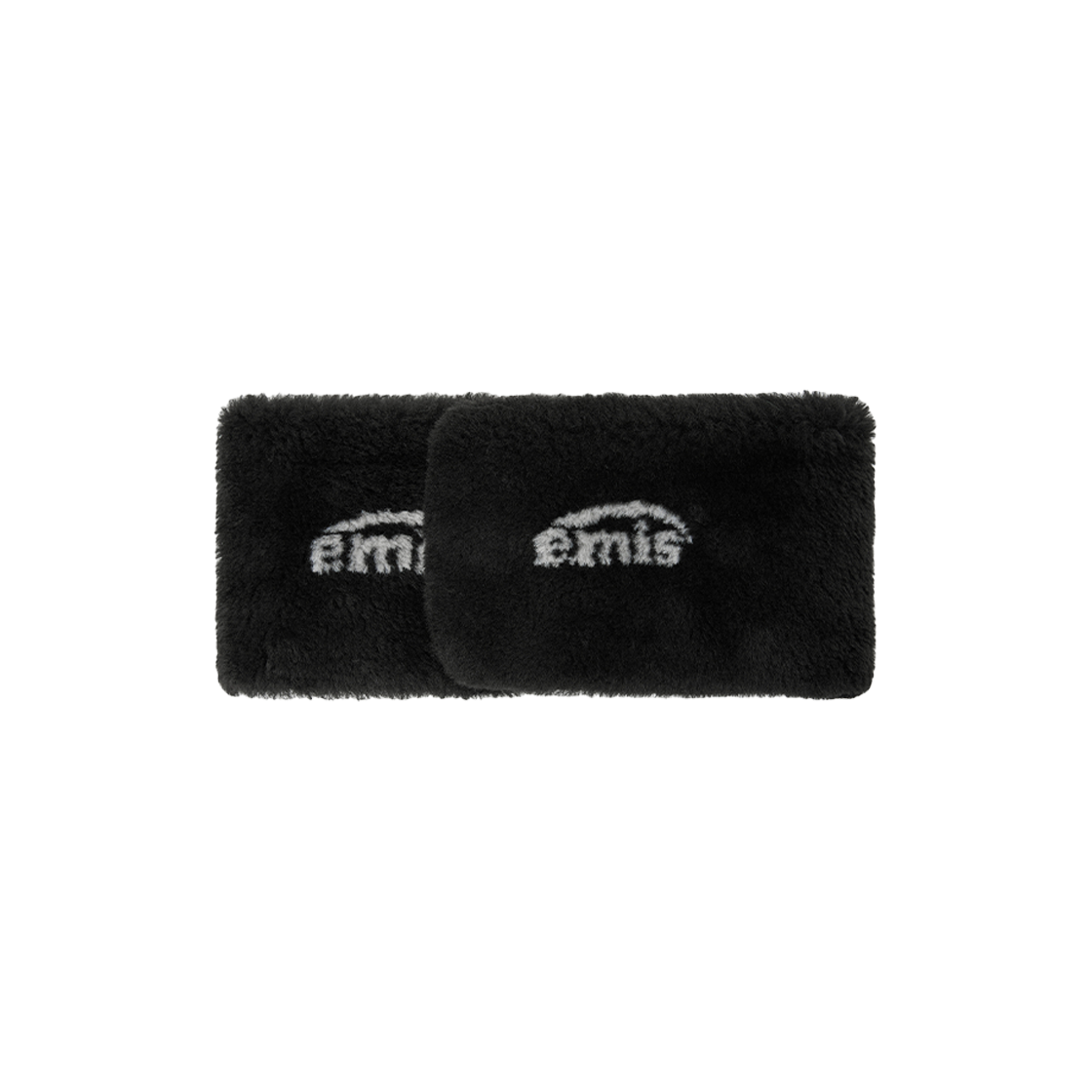 [emis] LOGO JACQUARD FUR MUFFLER ★大人気★ LOGO JACQUARD FUR MUFFLER-WHITE - EMIS