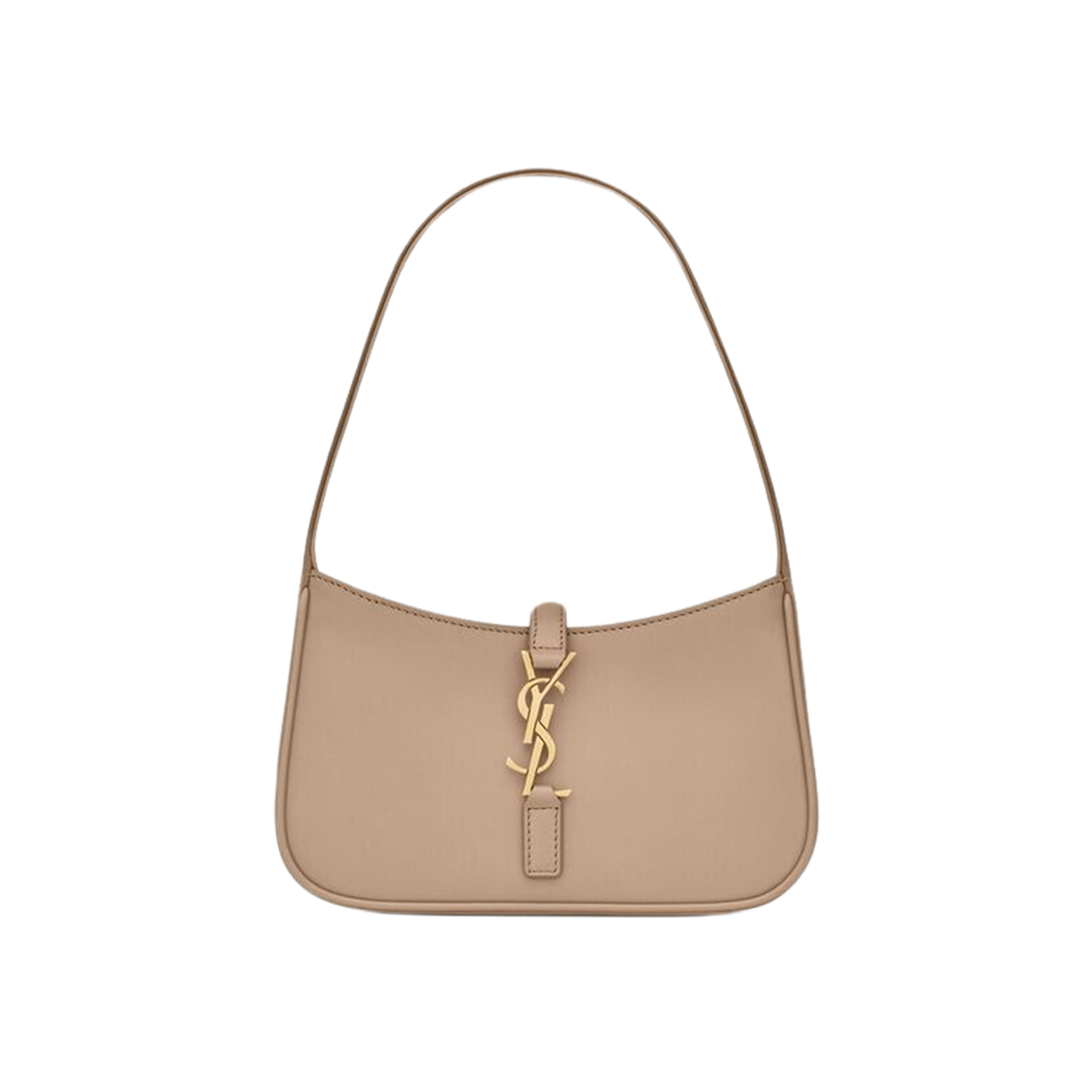 トートバッグ SAINT LAURENT Cappuccino Leather Mini Le 5 ?? 7 Handbag SAINT LAURENT Le 5 à 7 mini textured-leather shoulder bag