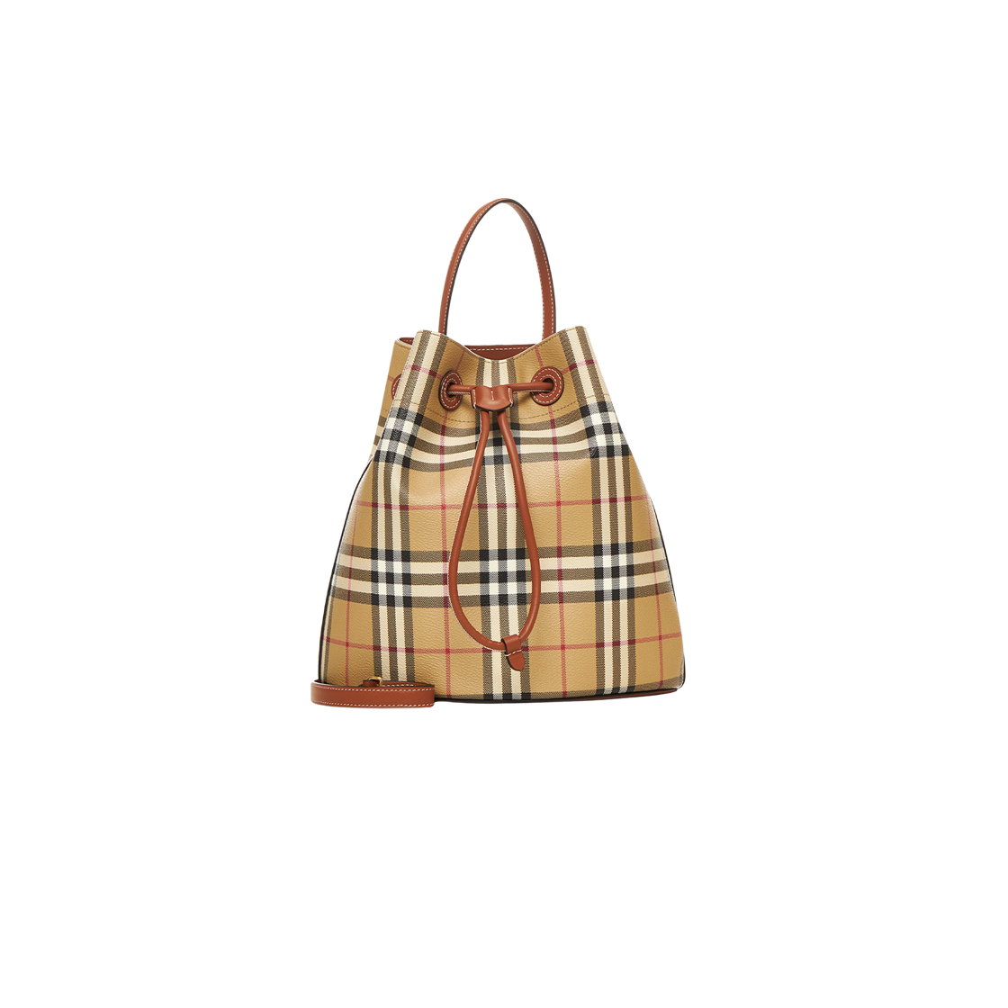Burberry Small Check Bucket Bag Beige | eBay