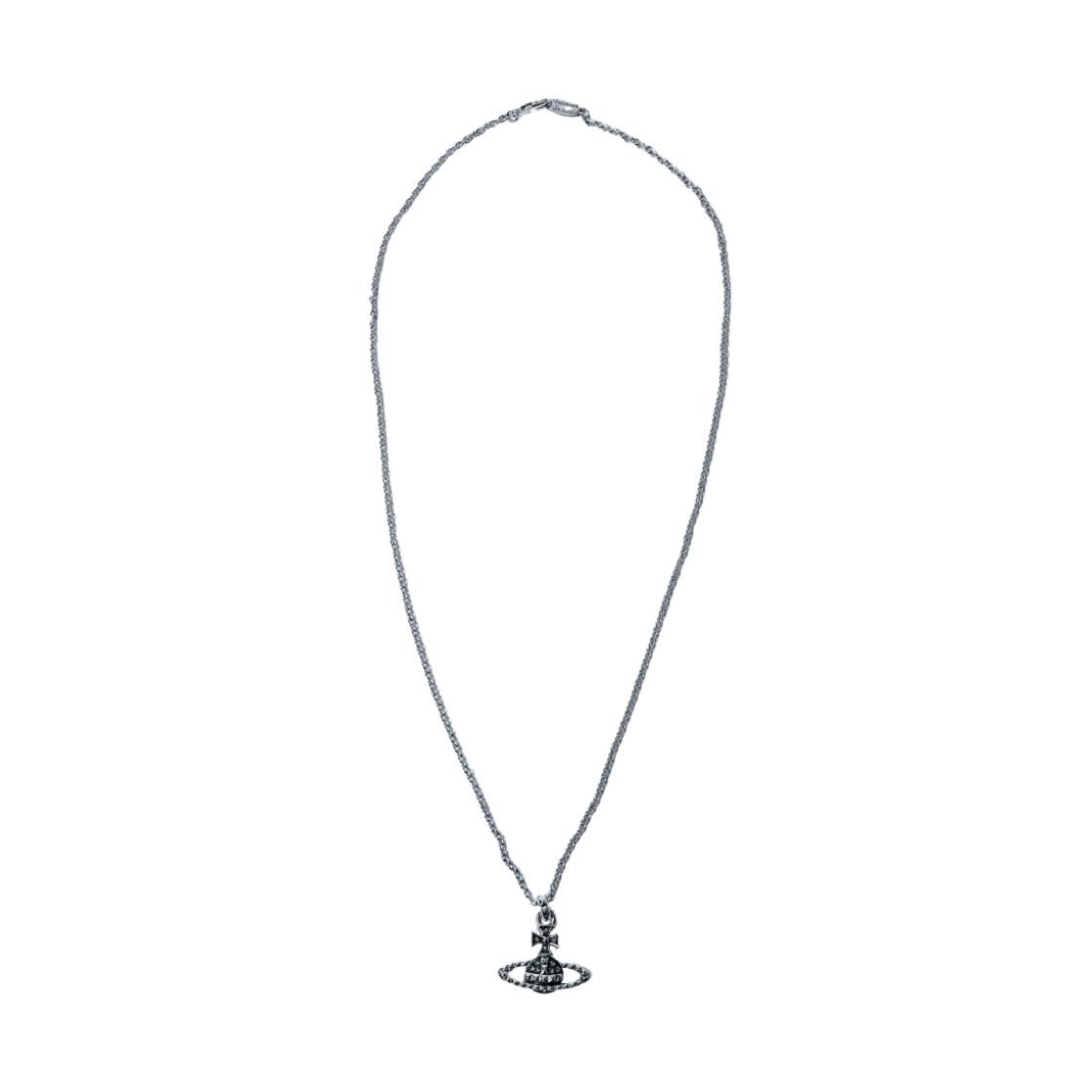 [Vivienne Westwood] ★Mayfair Bas Relief Pendant Silver★ Mayfair Bas Relief Pendant Necklace in RHODIUM-CRYSTAL