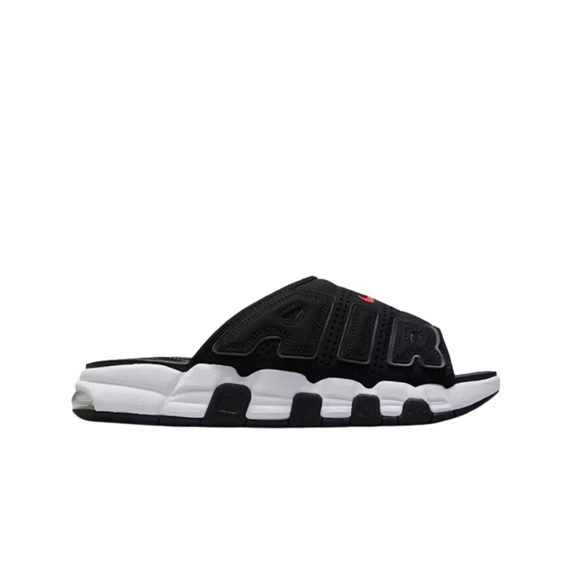 Nike - Men - Air More Uptempo Slide - Black/White – Nohble