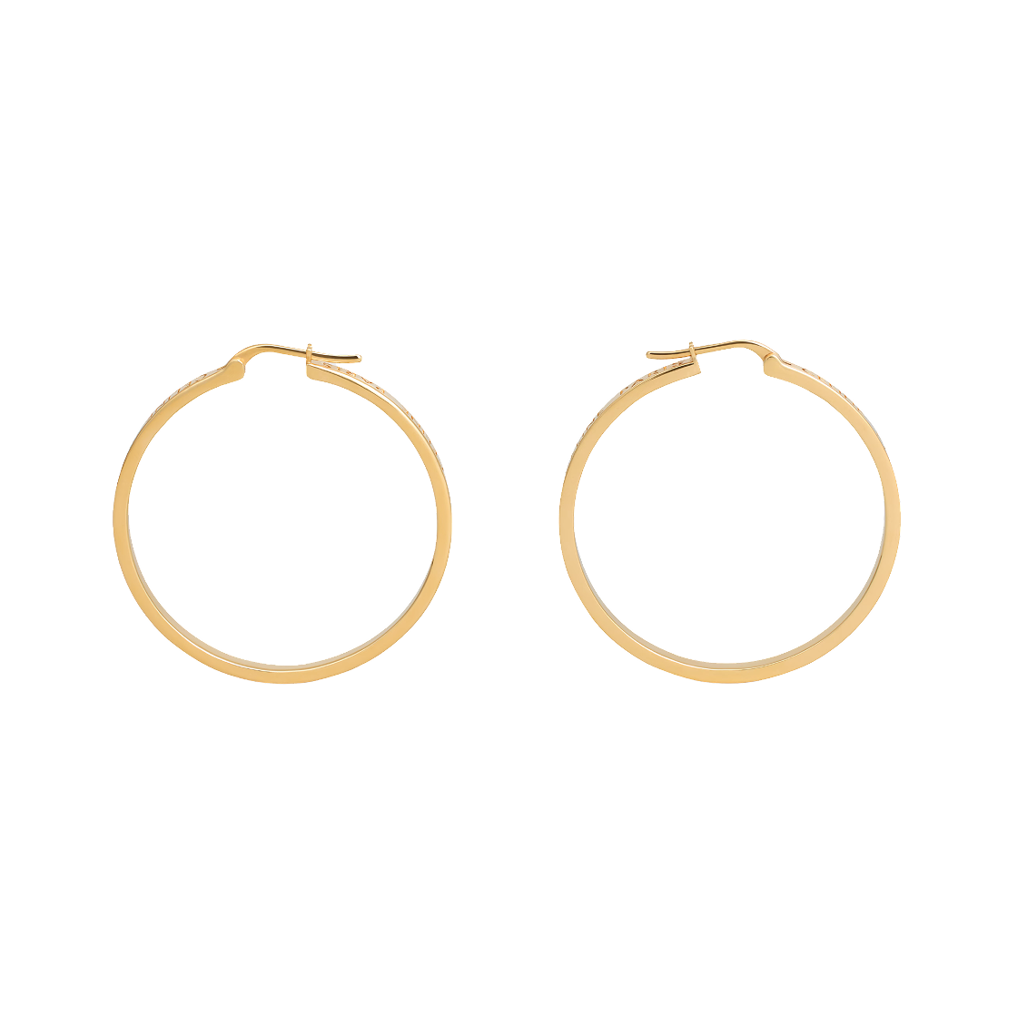[韓国人気ジュエリー] CLASSIC Large Hoop Earrings Large Hoop Earrings - Earrings